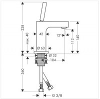 HANSGROHE CITTERIO LAVABO